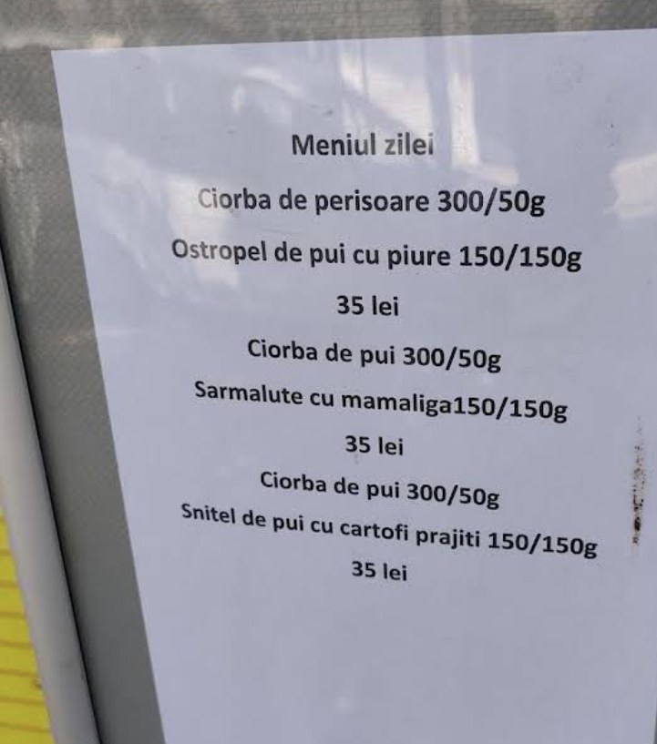 Pagina meniu Terasa La Babanu 11